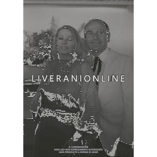 RETROSPETTIVA ANITA EKBERG ATTRICE NELLA FOTO ANITA EKBERG A CANNES NELL\'ANNO 1978 CON IL FIDANZATO AG ALDO LIVERANI SAS  