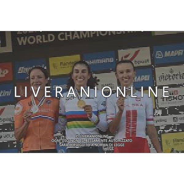 25-09-2021 World Championships Elite Women; 2021, Italia; 2021, Olanda; 2021, Polonia; Balsamo, Elisa; Vos, Marianne; Niewiadoma, Katarzyna; Leuven; FOTO STEFANO SIROTTI-AG ALDO LIVERANI SAS