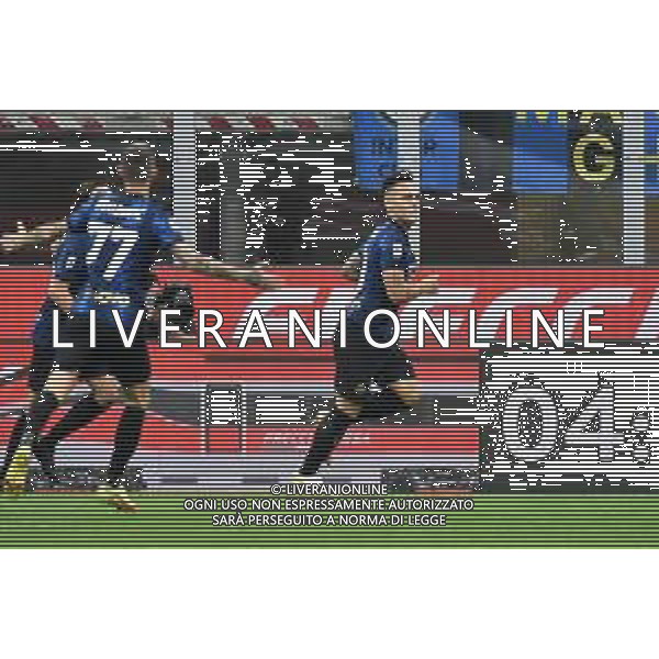esultanza Inter dopo il gol dell\'1 a 0 Lautaro Martinez Inter vs Atalanta Campionato Serie A TIM - 6a giornata Milano 25-09-2021 Stadio Giuseppe Meazza - San Siro foto Roberto Garavaglia/ag. Aldo Liverani sas /AGENZIA ALDO LIVERANI SAS