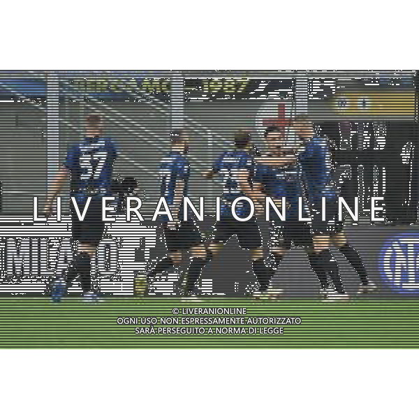 esultanza Inter dopo il gol dell\'1 a 0 Lautaro Martinez Inter vs Atalanta Campionato Serie A TIM - 6a giornata Milano 25-09-2021 Stadio Giuseppe Meazza - San Siro foto Roberto Garavaglia/ag. Aldo Liverani sas /AGENZIA ALDO LIVERANI SAS