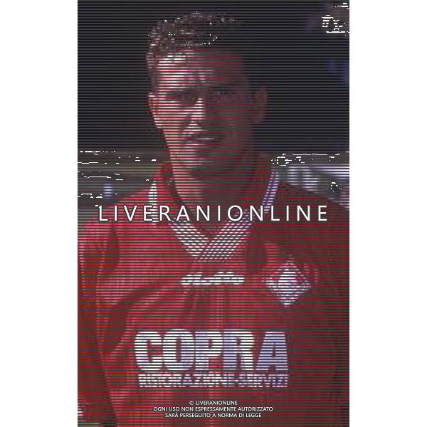 RETROSPETTIVA ARTURO DI NAPOLI CALCIATORE NELLA FOTO ARTURO DI NAPOLI CON LA MAGLIA DEL PIACENZA CALCIO AG ALDO LIVERANI SAS
