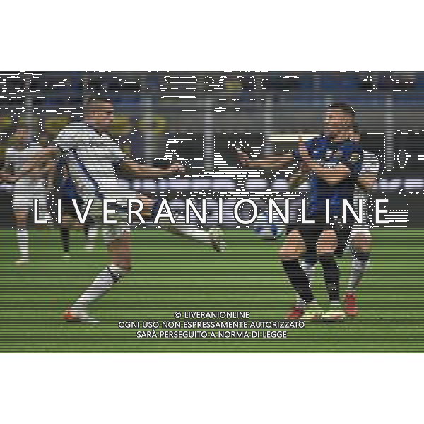 Merih Demiral (Atalanta) e Ivan Perisic (Inter) Inter vs Atalanta Campionato Serie A TIM - 6a giornata Milano 25-09-2021 Stadio Giuseppe Meazza - San Siro foto Roberto Garavaglia/ag. Aldo Liverani sas /AGENZIA ALDO LIVERANI SAS