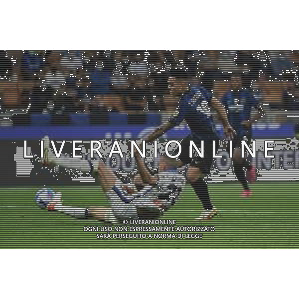 Lautaro Martinez (Inter) al tiro Inter vs Atalanta Campionato Serie A TIM - 6a giornata Milano 25-09-2021 Stadio Giuseppe Meazza - San Siro foto Roberto Garavaglia/ag. Aldo Liverani sas /AGENZIA ALDO LIVERANI SAS