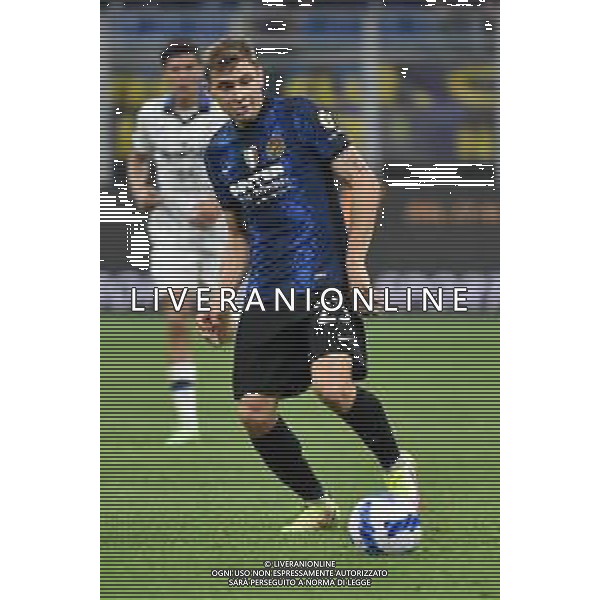 Nicolo\' Barella (Inter) Inter vs Atalanta Campionato Serie A TIM - 6a giornata Milano 25-09-2021 Stadio Giuseppe Meazza - San Siro foto Roberto Garavaglia/ag. Aldo Liverani sas