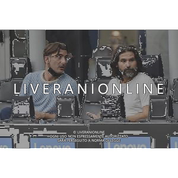 gli ex giocatori Nicola Ventola SX e Daniele Lele Adani DX Inter vs Atalanta Campionato Serie A TIM - 6a giornata Milano 25-09-2021 Stadio Giuseppe Meazza - San Siro foto Roberto Garavaglia/ag. Aldo Liverani sas