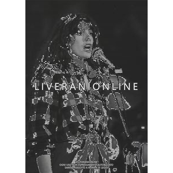 RETROSPETTIVA ALICE PSEUDONIMO DI CARLA BISSI CANTANTE NELLA FOTO ALICE PSEUDONIMO DI CARLA BISSI NELL\'ANNO 1981 VINCE IL FESTIVAL DI SANREMO CON LA CANZONE “PER ELISA“ AG ALDO LIVERANI SAS   