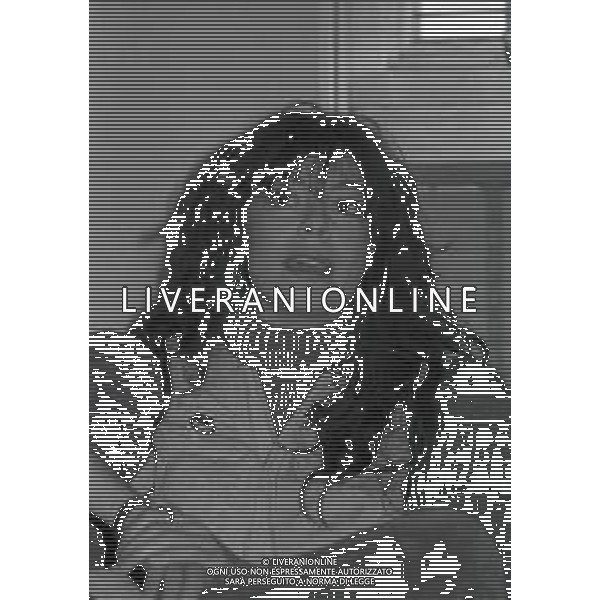 RETROSPETTIVA ALICE PSEUDONIMO DI CARLA BISSI CANTANTE NELLA FOTO ALICE PSEUDONIMO DI CARLA BISSI NELL\'ANNO 1982 A TERRAZZA MARTINI A MILANO AG ALDO LIVERANI SAS 