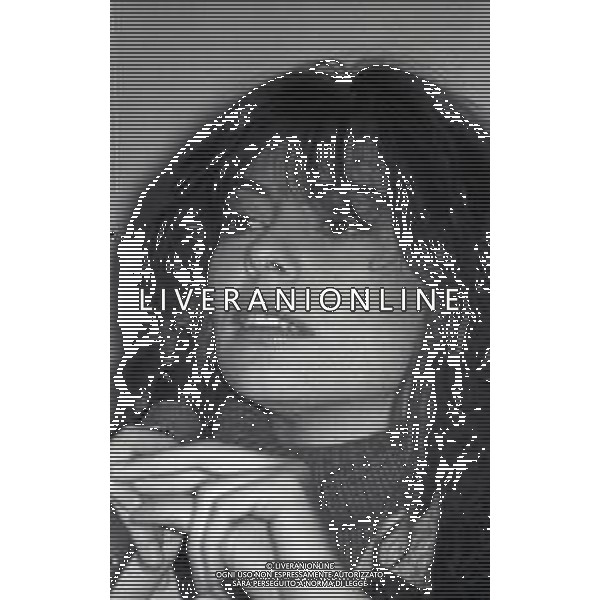 RETROSPETTIVA ALICE PSEUDONIMO DI CARLA BISSI CANTANTE NELLA FOTO ALICE PSEUDONIMO DI CARLA BISSI NELL\'ANNO 1982 A TERRAZZA MARTINI A MILANO AG ALDO LIVERANI SAS 