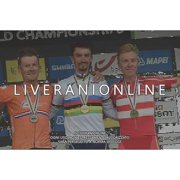 26-09-2021 World Championships Elite; 2021, Deceuninck - Quick Step; 2021, Ineos Grenadiers; 2021, Ef Education - Nippo; Alaphilippe, Julian; Van Baarle, Dylan; Valgreen Andersen, Michael; Leuven; ©SIROTTI/AGENZIA ALDO LIVERANI SAS