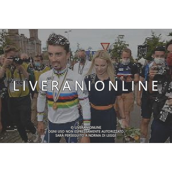 26-09-2021 World Championships Elite; 2021, Deceuninck - Quick Step; Alaphilippe, Julian; Rousse, Marion; Leuven; ©SIROTTI/AGENZIA ALDO LIVERANI SAS
