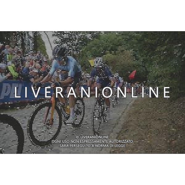 26-09-2021 World Championships Elite; 2021, Jumbo - Visma; 2021, Deceuninck - Quick Step; Van Aert, Wout; Alaphilippe, Julian; ©SIROTTI/AGENZIA ALDO LIVERANI SAS