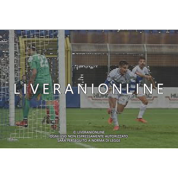© TVRG Pierozzi (Pro Patria) esulta dopo il gol dell\'1 a 0 Pro Patria vs Padova Campionato Serie C girone A - 5a giornata Busto Arsizio (VA) 26-09-2021 Stadio Carlo Speroni foto Roberto Garavaglia/ag. Aldo Liverani sas