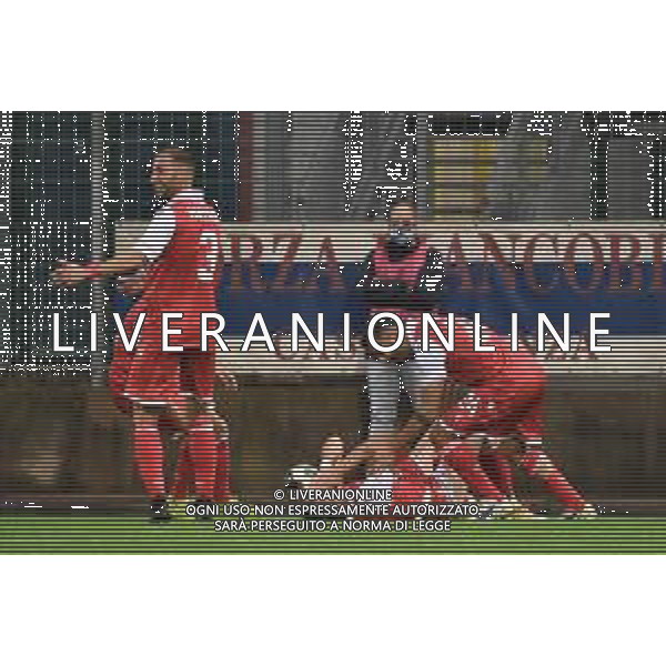 © TVRG esultaza Padova dopo il gol del 2 a 1 Pro Patria vs Padova Campionato Serie C girone A - 5a giornata Busto Arsizio (VA) 26-09-2021 Stadio Carlo Speroni foto Roberto Garavaglia/ag. Aldo Liverani sas