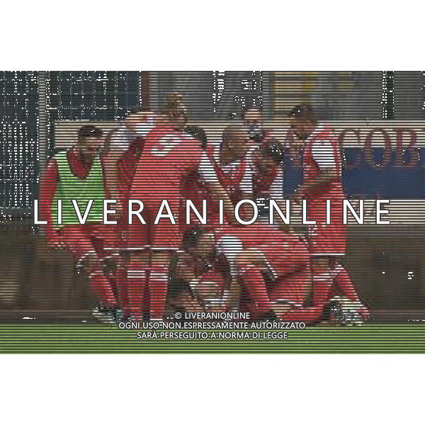 © TVRG esultaza Padova dopo il gol del 2 a 1 Pro Patria vs Padova Campionato Serie C girone A - 5a giornata Busto Arsizio (VA) 26-09-2021 Stadio Carlo Speroni foto Roberto Garavaglia/ag. Aldo Liverani sas