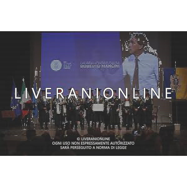 URBINO 27/09/2021 Laurea ad Honoris Causa al Tecnico della Nazionale Italiana di Calcio Roberto Mancini - nella foto: mister roberto mancini sul palco ©Claudio Zamagni/Agenzia Aldo Liverani