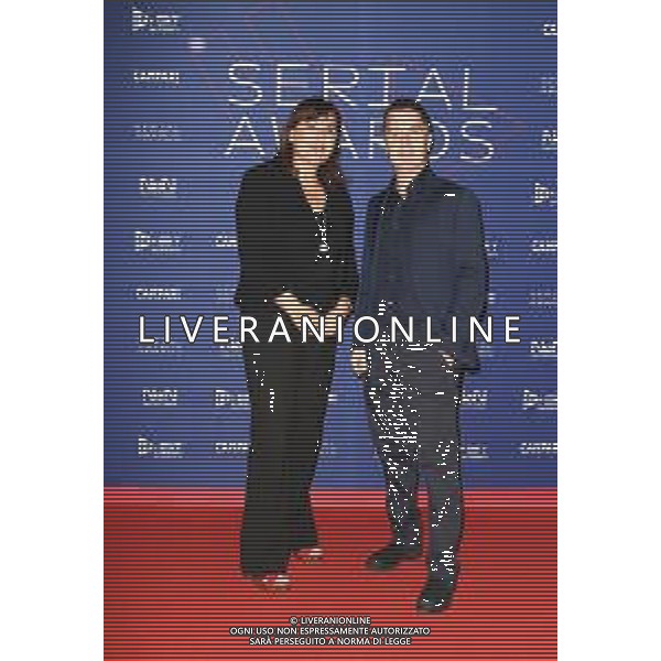 Milano ( MI ) 26/09/2021 Photocall del Red Carpet Cerimonia - Serial Awards -FeST - Festival delle Serie TV Nella foto: Alessandro Saba e amica PH Lauro Montagnini /AGENZIA ALDO LIVERANI SAS