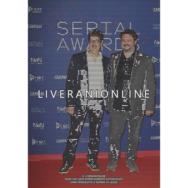 Milano ( MI ) 26/09/2021 Photocall del Red Carpet Cerimonia - Serial Awards -FeST - Festival delle Serie TV Nella foto: Giuseppe Carlo Gabardini e Gianluca Neri PH Lauro Montagnini /AGENZIA ALDO LIVERANI SAS