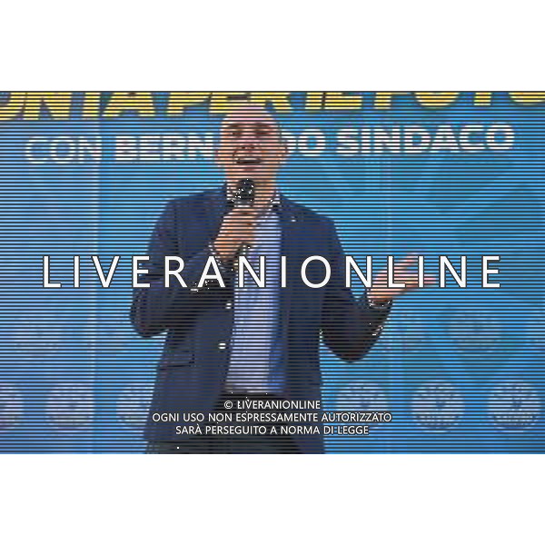 © TVRG Salvini Niguarda nella foto Alessandro Morelli viceministro delle infrastrutture e della mobilità sostenibili Milano 27-09-2021 Matteo Salvini leader della Lega presente alla chiusura della campagna elettorale di Luca Bernardo candidato sindaco alle prossime elezioni amministrative di Milano foto Roberto Garavaglia/ag. Aldo Liverani sas