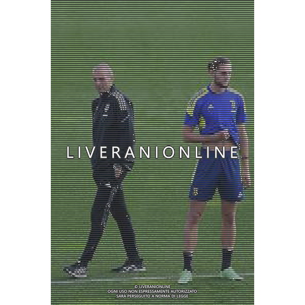 Torino 28.09.2021 Juventus Centre Continassa Allenamento rifinitura Champions League 2021/2022 ©Manuela Viganti/Ag. Aldo Liverani sas Nella foto: massimiliano allegri e adrien rabiot ©VIGANTI/AGENZIA ALDO LIVERANI SAS