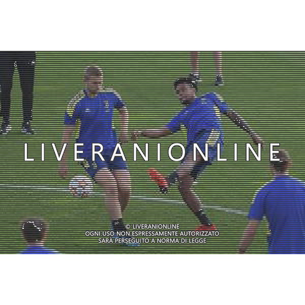 Torino 28.09.2021 Juventus Centre Continassa Allenamento rifinitura Champions League 2021/2022 ©Manuela Viganti/Ag. Aldo Liverani sas Nella foto: matthijs de ligt e weston mckennie ©VIGANTI/AGENZIA ALDO LIVERANI SAS