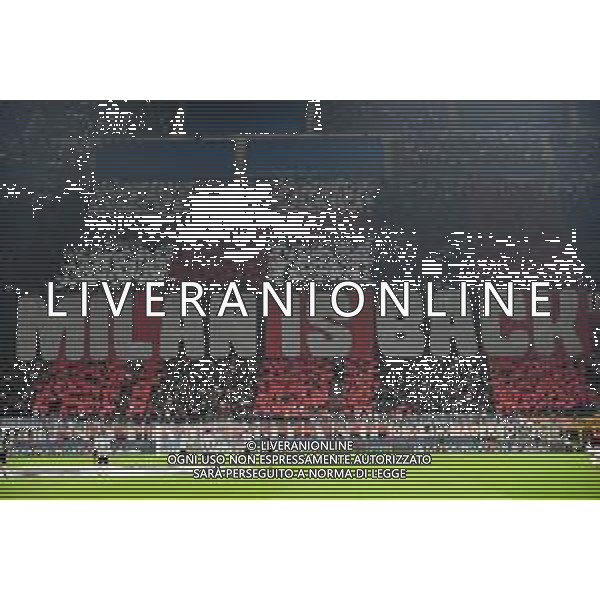 coreografia curva sud Milan vs Atletico Madrid UEFA Champions League fase a gironi 2a giornata - gruppo B Milano 28-09-2021 Stadio Giuseppe Meazza - San Siro foto Roberto Garavaglia/ag. Aldo Liverani sas