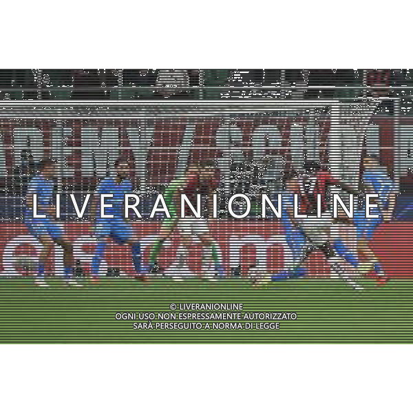Rafael Leao (Milan) segna il gol dell\'1 a 0 Milan vs Atletico Madrid UEFA Champions League fase a gironi 2a giornata - gruppo B Milano 28-09-2021 Stadio Giuseppe Meazza - San Siro foto Roberto Garavaglia/ag. Aldo Liverani sas /AGENZIA ALDO LIVERANI SAS