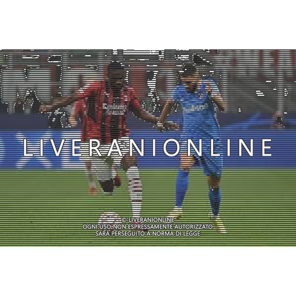 Fikayo Tomori (Milan) SX e Yannick Carrasco (Atletico Madrid) DX Milan vs Atletico Madrid UEFA Champions League fase a gironi 2a giornata - gruppo B Milano 28-09-2021 Stadio Giuseppe Meazza - San Siro foto Roberto Garavaglia/ag. Aldo Liverani sas /AGENZIA ALDO LIVERANI SAS
