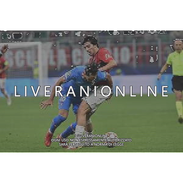 Felipe (Atletico Madrid) e Sandro Tonali (Milan) Milan vs Atletico Madrid UEFA Champions League fase a gironi 2a giornata - gruppo B Milano 28-09-2021 Stadio Giuseppe Meazza - San Siro foto Roberto Garavaglia/ag. Aldo Liverani sas /AGENZIA ALDO LIVERANI SAS