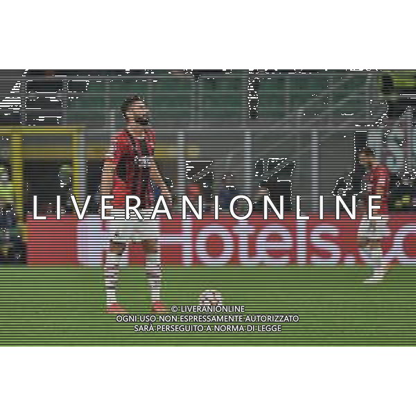 delusione Milan dopo il gol dell\'1 a 1 - olivier giroud Milan vs Atletico Madrid UEFA Champions League fase a gironi 2a giornata - gruppo B Milano 28-09-2021 Stadio Giuseppe Meazza - San Siro foto Roberto Garavaglia/ag. Aldo Liverani sas /AGENZIA ALDO LIVERANI SAS