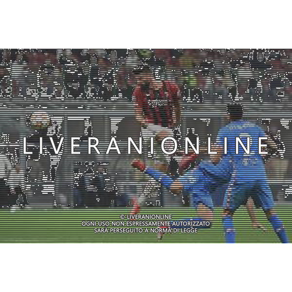 Olivier Giroud (Milan) occasione da gol nei minuti finali sull\'1 a 1 Milan vs Atletico Madrid UEFA Champions League fase a gironi 2a giornata - gruppo B Milano 28-09-2021 Stadio Giuseppe Meazza - San Siro foto Roberto Garavaglia/ag. Aldo Liverani sas /AGENZIA ALDO LIVERANI SAS
