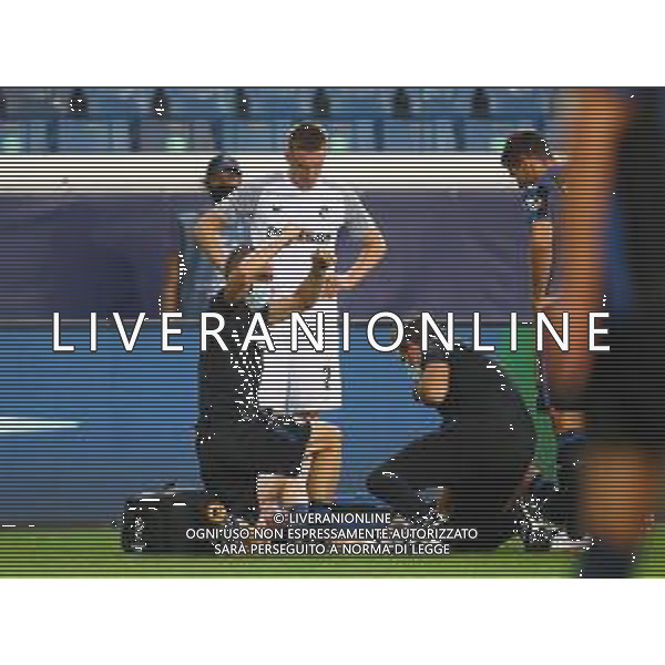 Atalanta-Young Boys Uefa Champions League 2021/2022 2a giornata Bergamo, 29 settembre 2021 Nella foto: Robin Gosens a terra infortunato esce per infortunio in lacrime Ph. Soli - Ag. Aldo Liverani/AGENZIA ALDO LIVERANI SAS