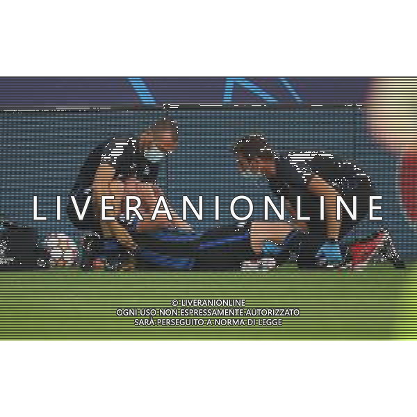Atalanta-Young Boys Uefa Champions League 2021/2022 2a giornata Bergamo, 29 settembre 2021 Nella foto: Robin Gosens a terra infortunato esce per infortunio in lacrime Ph. Soli - Ag. Aldo Liverani/AGENZIA ALDO LIVERANI SAS