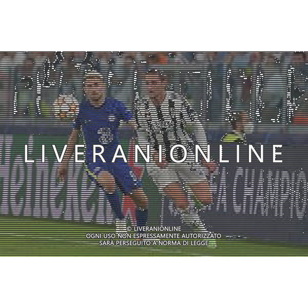 Torino 29.09.2021 Stadio Allianz Stadium ©Alessandro Falzone/Agenzia Aldo Liverani Juventus vs Chelsea Champions League 2021/2022 Nella foto : JORGINHO-RABIOT adrien ©FALZONE/AGENZIA ALDO LIVERANI SAS