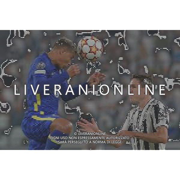 Torino 29.09.2021 Stadio Allianz Stadium ©Alessandro Falzone/Agenzia Aldo Liverani Juventus vs Chelsea Champions League 2021/2022 Nella foto : THIAGO SILVA-CHIESA federico ©FALZONE/AGENZIA ALDO LIVERANI SAS
