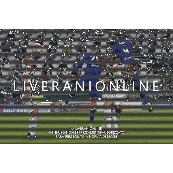 Torino 29.09.2021 Stadio Allianz Stadium ©Alessandro Falzone/Agenzia Aldo Liverani Juventus vs Chelsea Champions League 2021/2022 Nella foto : Matthjis De Ligt - ROMELU LUKAKU - ALEX SANDRO - LEONARDO BONUCCI ©FALZONE/AGENZIA ALDO LIVERANI SAS