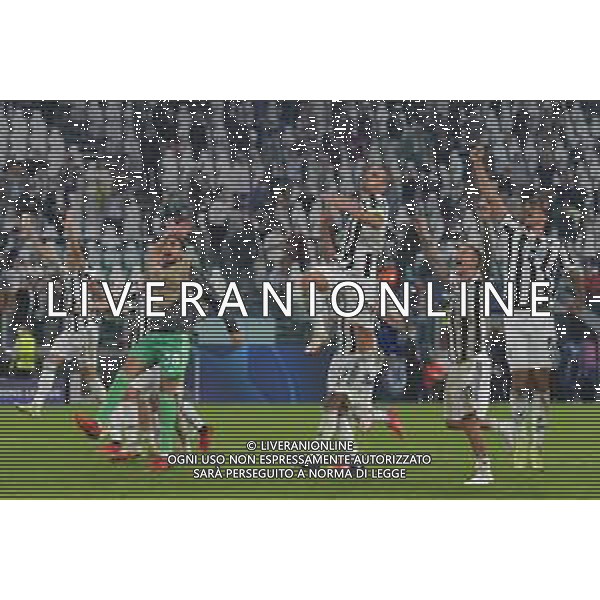 Torino 29.09.2021 Stadio Allianz Stadium ©Alessandro Falzone/Agenzia Aldo Liverani Juventus vs Chelsea Champions League 2021/2022 Nella foto : Esultanze finali