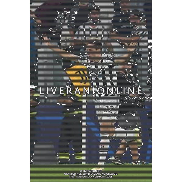 Torino 29.09.2021 Stadio Allianz Stadium ©Alessandro Falzone/Agenzia Aldo Liverani Juventus vs Chelsea Champions League 2021/2022 Nella foto : Esultanza gol di Federico Chiesa