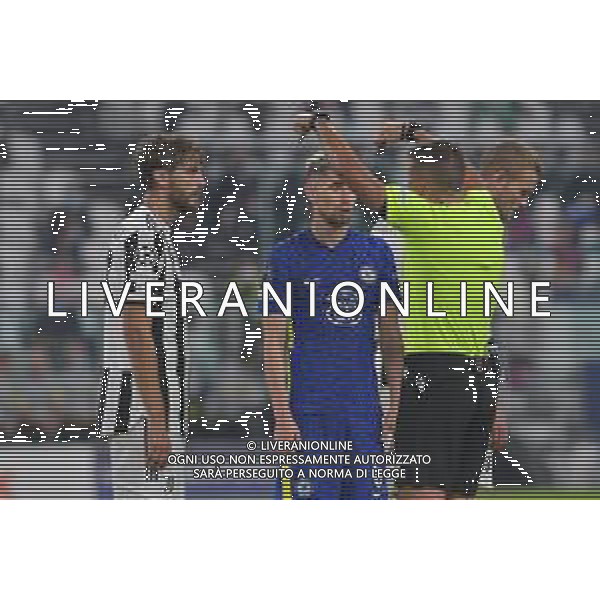 Torino 29.09.2021 Stadio Allianz Stadium ©Alessandro Falzone/Agenzia Aldo Liverani Juventus vs Chelsea Champions League 2021/2022 Nella foto : Manuel Locatelli-Jorginho