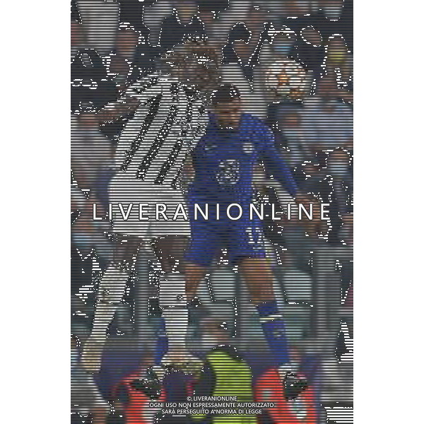 Torino 29.09.2021 Stadio Allianz Stadium ©Alessandro Falzone/Agenzia Aldo Liverani Juventus vs Chelsea Champions League 2021/2022 Nella foto : Moise Kean-Ruben Loftus-Cheek