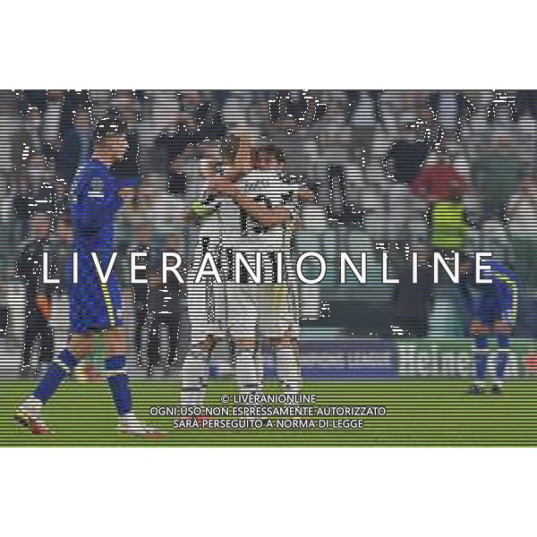 Torino 29.09.2021 Stadio Allianz Stadium ©Alessandro Falzone/Agenzia Aldo Liverani Juventus vs Chelsea Champions League 2021/2022 Nella foto : Esultanze finali