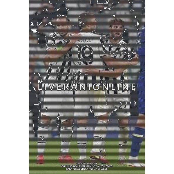 Torino 29.09.2021 Stadio Allianz Stadium ©Alessandro Falzone/Agenzia Aldo Liverani Juventus vs Chelsea Champions League 2021/2022 Nella foto : Giorgio Chielli-Leonardo Bonucci-Manuel Locatelli