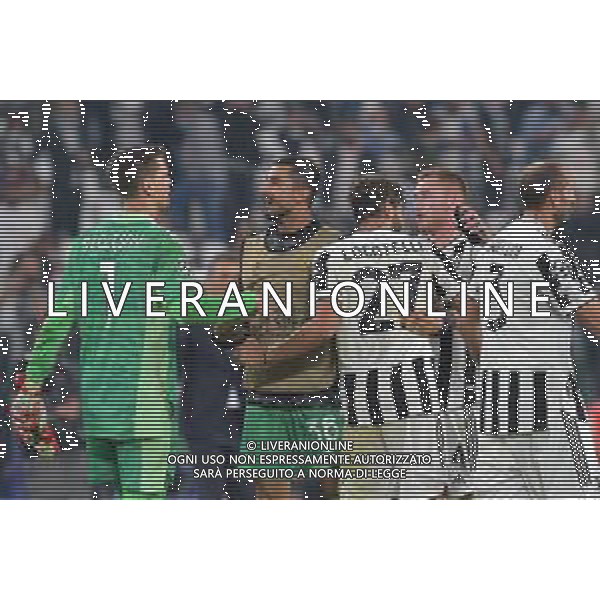 Torino 29.09.2021 Stadio Allianz Stadium ©Alessandro Falzone/Agenzia Aldo Liverani Juventus vs Chelsea Champions League 2021/2022 Nella foto : Esultanze finali