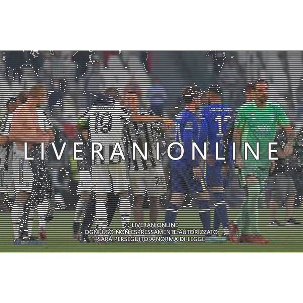 Torino 29.09.2021 Stadio Allianz Stadium ©Alessandro Falzone/Agenzia Aldo Liverani Juventus vs Chelsea Champions League 2021/2022 Nella foto : Esultanze finali