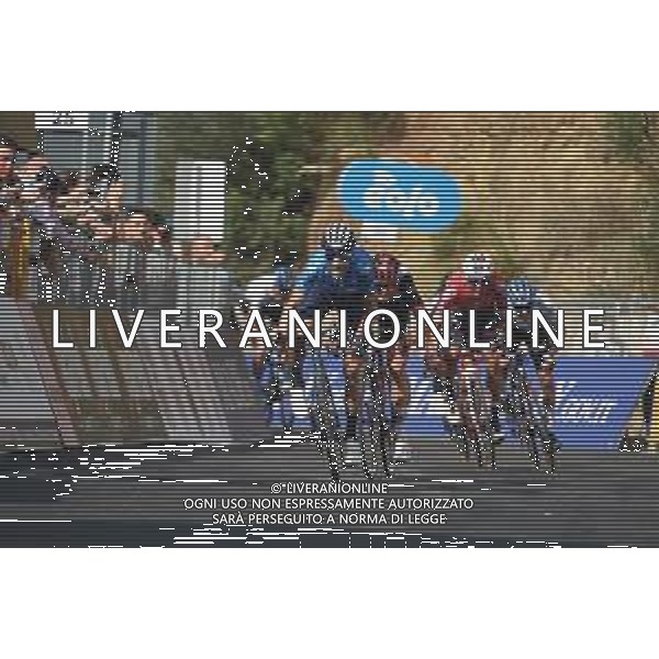 30-09-2021 Giro Di Sicilia; Tappa 03 Termini Imerese - Caronia; 2021, Movistar; 2021, Uae - Emirates; 2021, Androni Giocattoli - Sidermec; Valverde, Alejandro; Covi, Alessandro; Restrepo, Jhonatan; Caronia; ©SIROTTI/AGENZIA ALDO LIVERANI SAS
