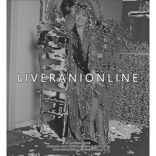 RETROSPETTIVA PAOLA QUATTRINI ATTRICE NELLA FOTO PAOLA QUATTRINI A MILANO NELL\'ANNO 1982  AG ALDO LIVERANI SAS 