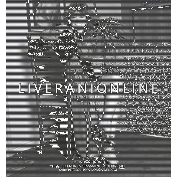 RETROSPETTIVA PAOLA QUATTRINI ATTRICE NELLA FOTO PAOLA QUATTRINI A MILANO NELL\'ANNO 1982  AG ALDO LIVERANI SAS 