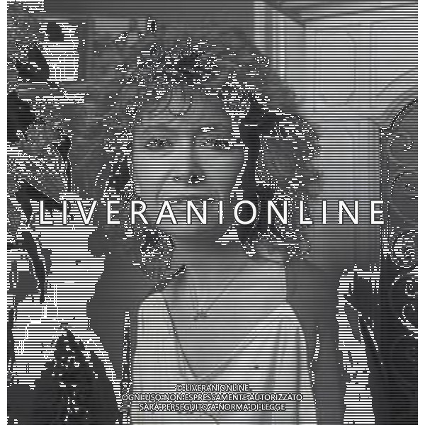 RETROSPETTIVA PAOLA QUATTRINI ATTRICE NELLA FOTO PAOLA QUATTRINI A MILANO NELL\'ANNO 1982  AG ALDO LIVERANI SAS 