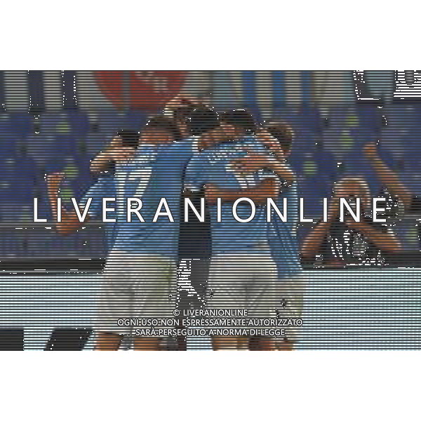 Lazio vs Lokomotiv Mosca Europa League - 2 giornata Stadio Olimpico - Roma 30-09-2021 nella foto Esultanza Lazio dopo Gol Toma Basic ©Federico Gaetano/AGENZIA ALDO LIVERANI SAS