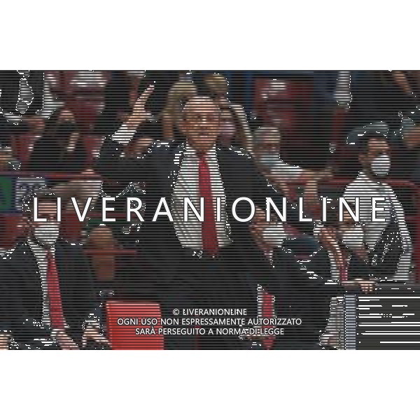 ¬© TVRG Ettore Messina allenatore Milano AX Armani Exchange Milano vs CSKA Mosca Eurolega - 1a giornata regular season Assago (MI) 30-09-2021 Mediolanum Forum foto Roberto Garavaglia/ag. Aldo Liverani sas/AGENZIA ALDO LIVERANI SAS