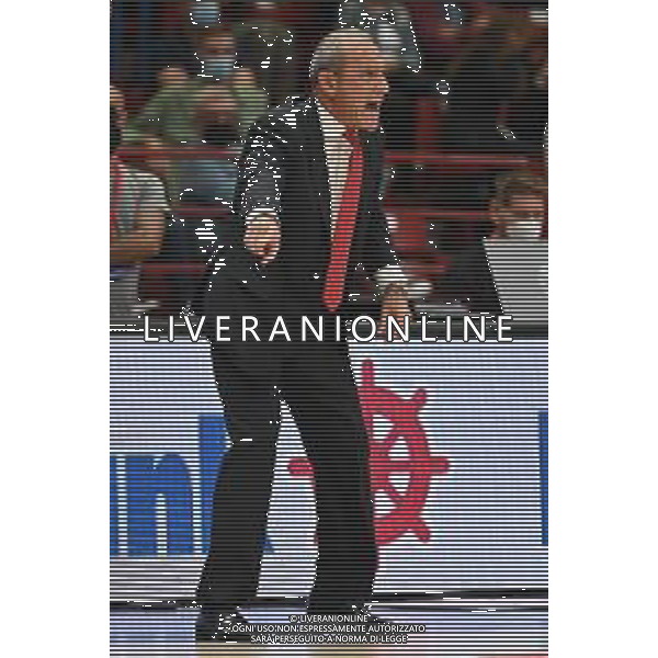 © TVRG Ettore Messina allenatore Milano AX Armani Exchange Milano vs CSKA Mosca Eurolega - 1a giornata regular season Assago (MI) 30-09-2021 Mediolanum Forum foto Roberto Garavaglia/ag. Aldo Liverani sas/AGENZIA ALDO LIVERANI SAS